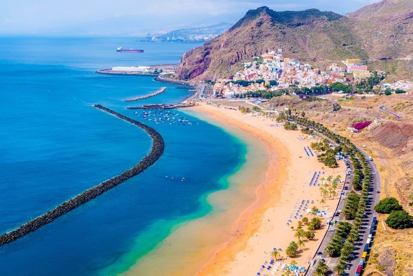 Viaje a la playa de las Teresitas con niños